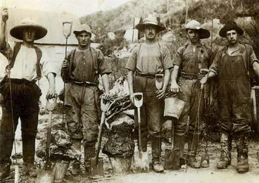 Image: Dalmatian gum diggers