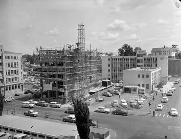 Construction of the T and G building Image: Construction of the T and G building