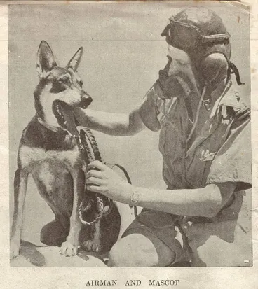 Airman and mascot Image: Airman and mascot