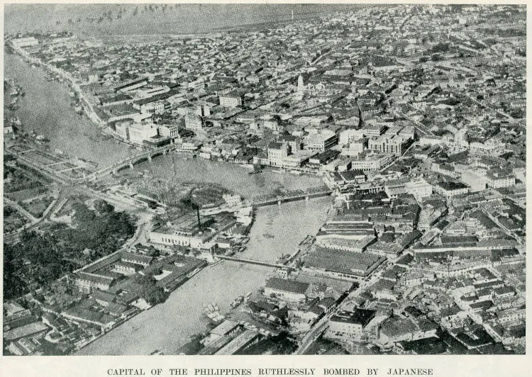 Capital of the Philippines ruthlessly bombed by Japanese