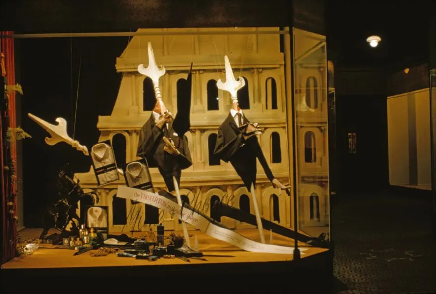 Milne and Choyce window display of men’s suits