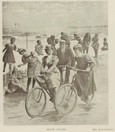 Image: Beach cycling