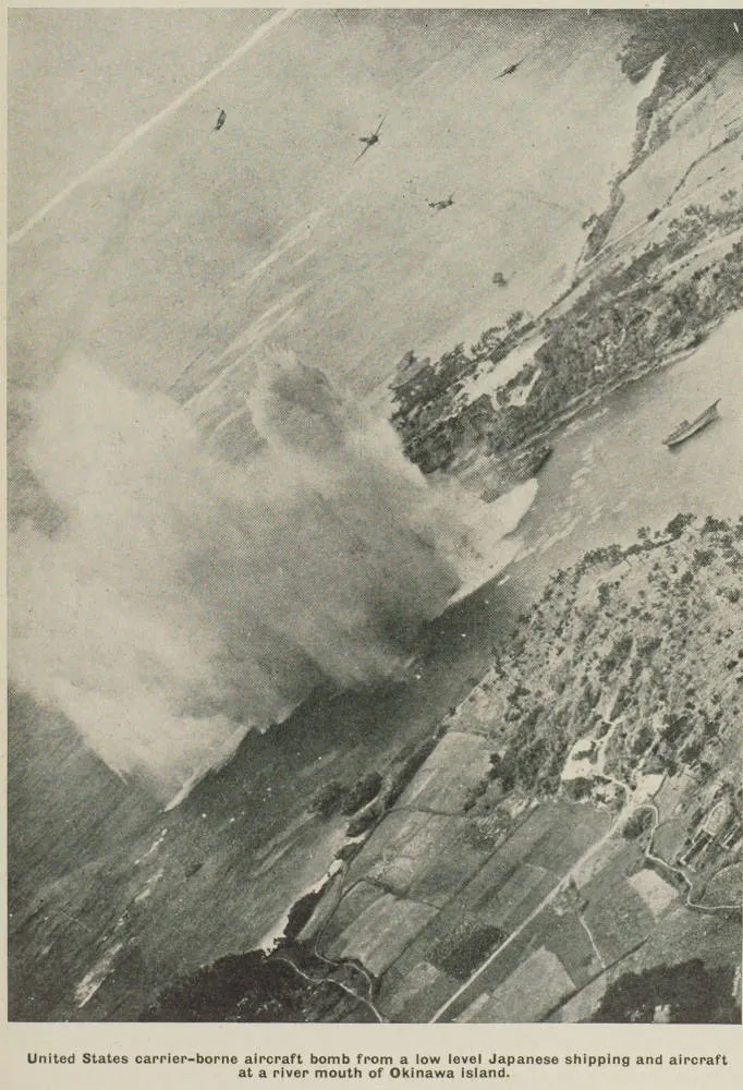 American bombers attack Okinawa
