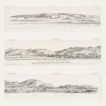 Image: Nattrass, Luke, 1804-1875: City of Wellington, New Zealand. 1841. [W. Richardson lithographer from a sketch by L. Nattrass. 2nd edition]. Wellington, McKee & Gamble [ca 1890]