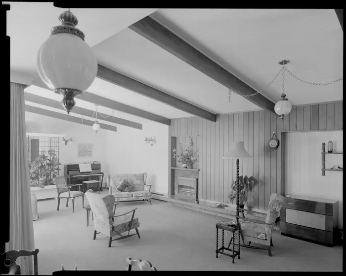 Radford House interior, living room