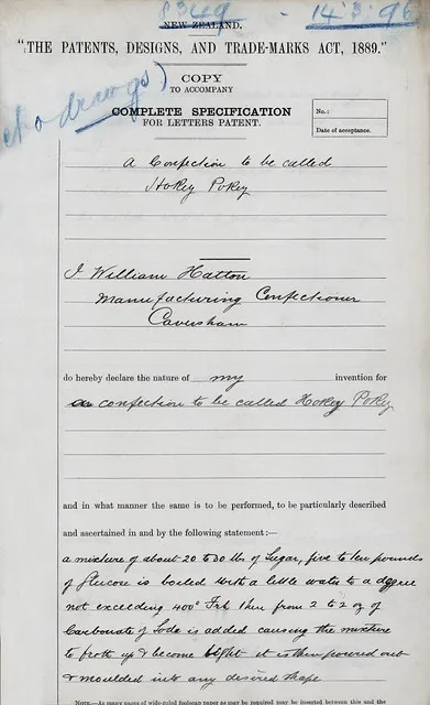 Hokey Pokey patent, 1896