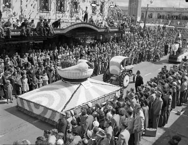 Image: Hawke's Bay Fruitgrowers Association float at the Hastings Blossom Festival parade