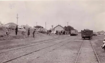 Image: Last railcar at Foxton