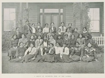 Image: A group of students now at the school