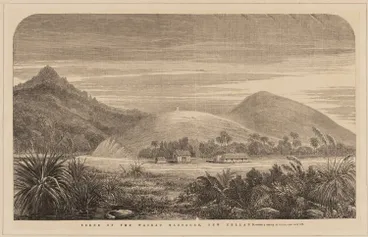 Scene of the Wairau Massacre, New Zealand, 1869 Image: Scene of the Wairau Massacre, New Zealand, 1869