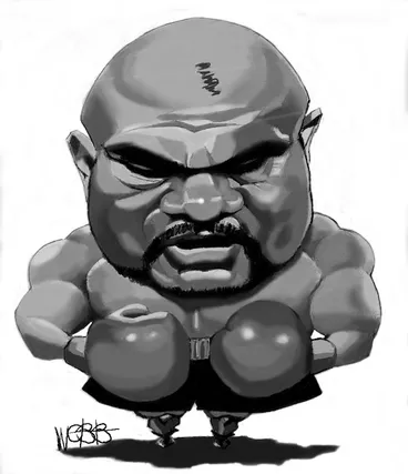 Image: Webb, Murray 1947-:David Tua (circa 1997-1999).
