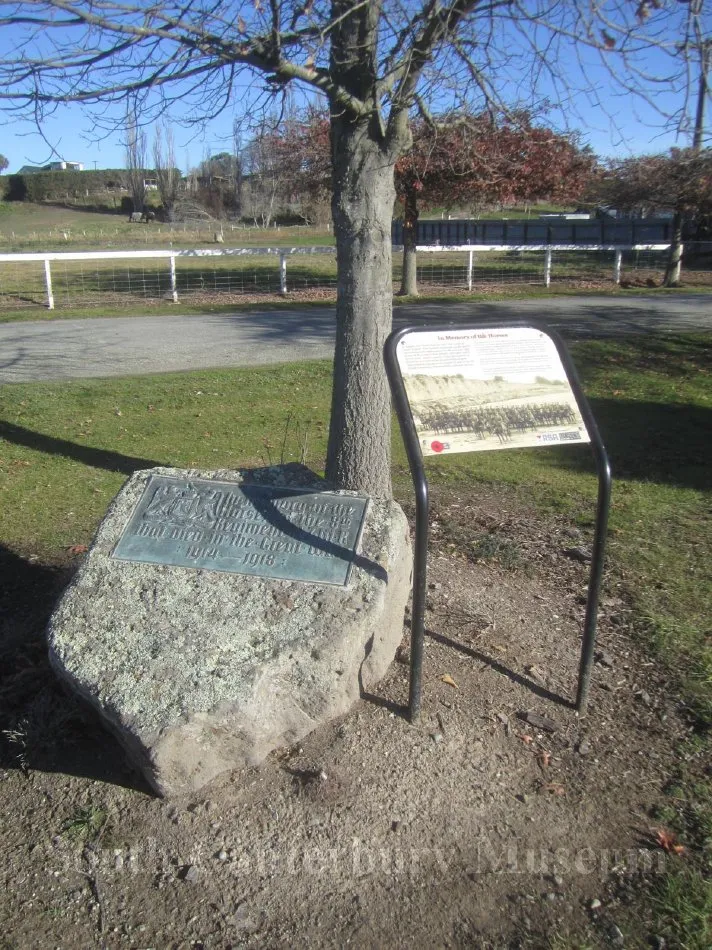 Memorial to the horses, World War One, Timaru