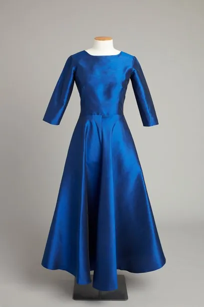 Royal blue evening gown