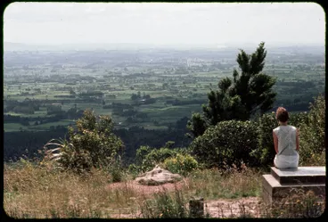 Matamata from the Kaimai Range, 1962 Image: Matamata from the Kaimai Range, 1962
