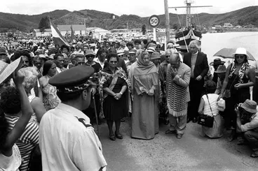 Waitangi Day protest, 1984 Image: Waitangi Day protest, 1984