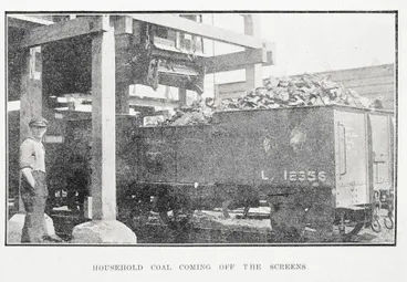 Image: Household coal coming off the screens