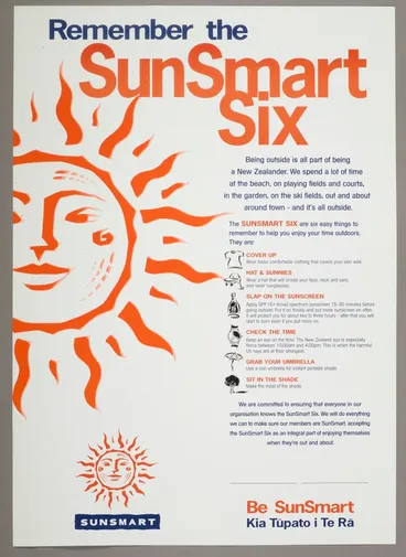 Image: 'Remember the SunSmart Six' poster