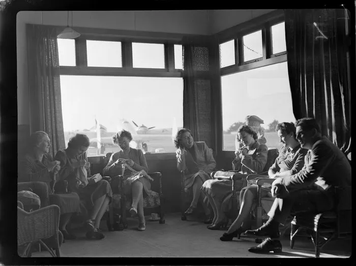 Interior of Middle Districts Aero Club club house, Palmerston North