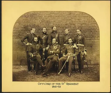 Image: Officers 58th Regiment 1845-1859