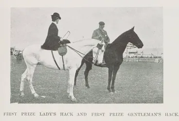 Image: First prize lady's hack and first prize gentleman's hack