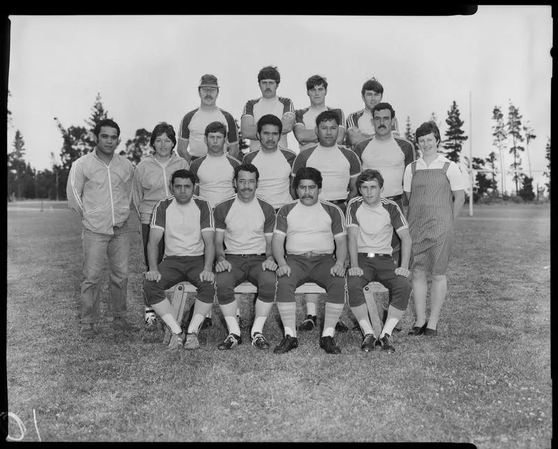 Film negative: Burnham, inter-district softball teams, group of fifteen