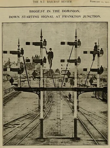 Signal at Frankton Junction 1911 Image: Signal at Frankton Junction 1911