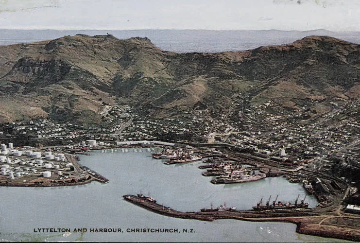 Aerial view of Lyttelton