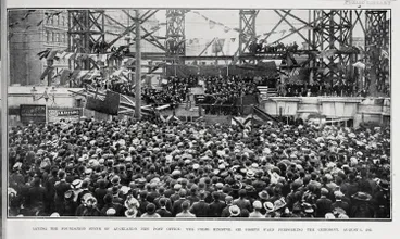 Image: Laying The Foundation Stone Of Auckland's New Post Office