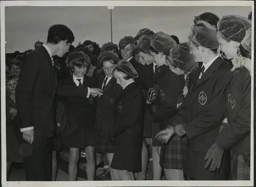 Craighead pupils meet Prince Charles, Caroline Bay 1970