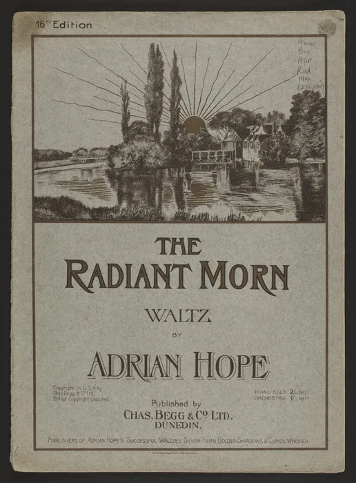 The radiant morn : waltz / by Adrian Hope.