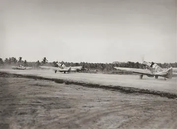 Three P-40 Kittyhawks at Guandalcanal : digital image