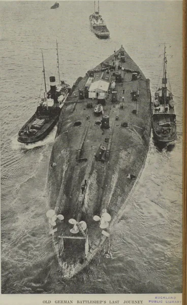 Old German Battleship's Last Journey Image: Old German Battleship's Last Journey