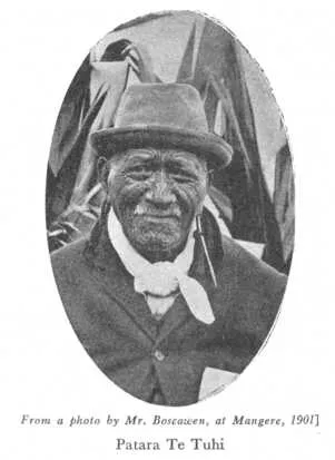 From a photo by Mr. Boscawen, at Mangere, 1901] — Patara Te Tuhi