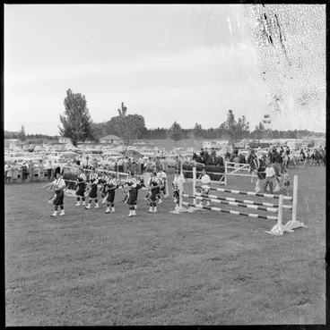 Image: Te Puke A & P Show District Highland Pipe Band leads the Grand Parade
