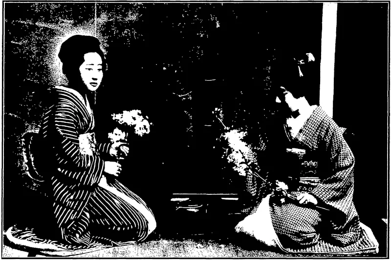 JAPANESE YOUNG LADIES IN THEIR OWN HOME (Otago Witness, 24 December 1902)