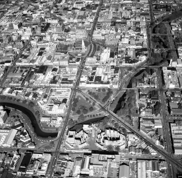 Image: Looking SSE along Colombo St. and over central ... (13098/13117)