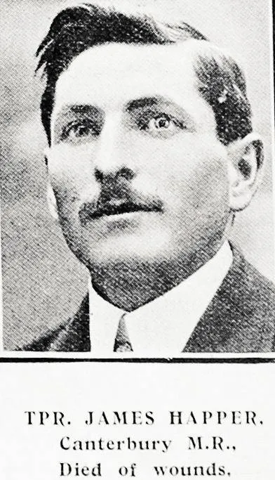 Trooper James Happer, Canterbury Mounted Rifles, died of wounds