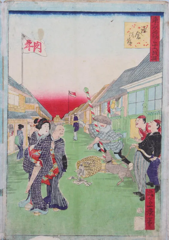 Dog knocks over a basket of papers