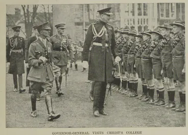 Image: Governor General visits Christ's College