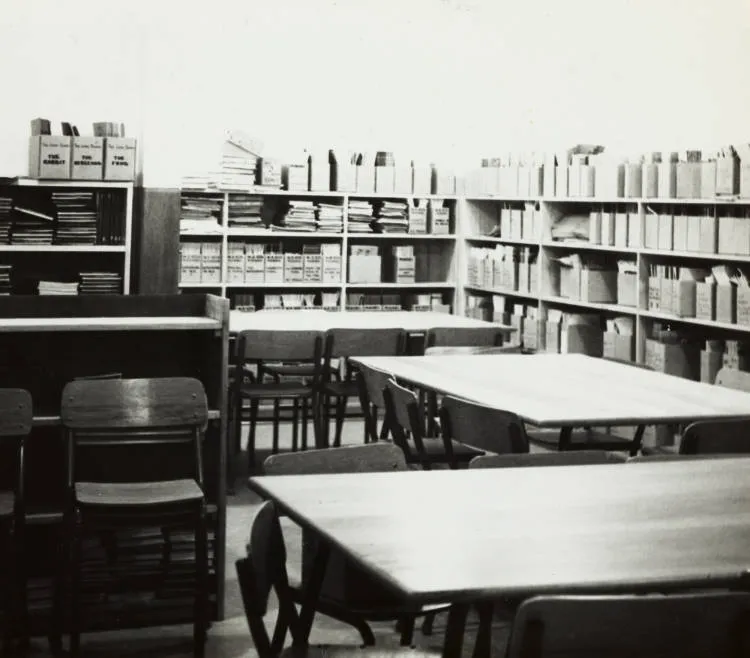 School library, Papatoetoe, 1966