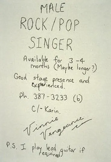Untitled (Male Rock/Pop Singer) Image: Untitled (Male Rock/Pop Singer)