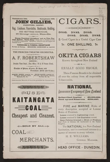 Image: [Popular songs and dance music].