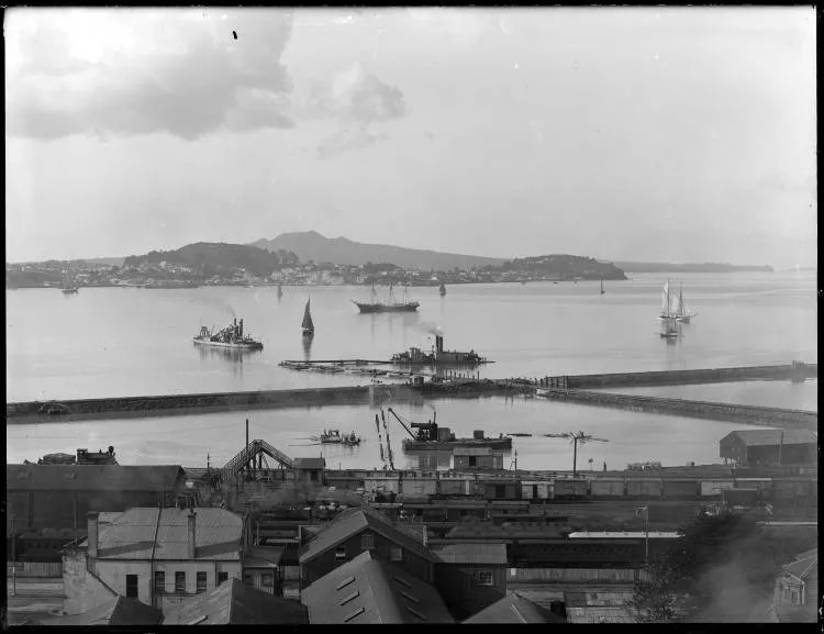 Mechanics Bay and the Waitematā Harbour, 1913