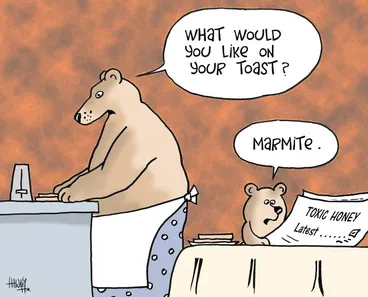 Image: "What would you like on your toast?" "Marmite." 26 March, 2008