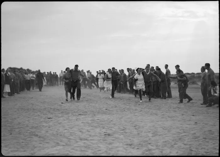 Sports at Christmas time for patients of 2 NZ General Hospital, Egypt - Photograph taken by W Timmins