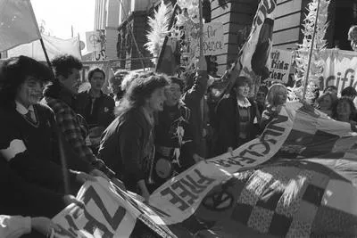 International Womens Day for Peace march, Queen Street