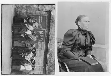Image: Frances Hodgkins and members of the painting class she held at St Valery-sur-Somme, France; Rachel Owen Hodgkins, mother of Frances Hodgkins