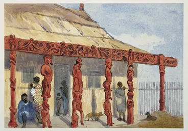 Image: [Fox, William] 1812-1893 :Putiki, Wanganui [ca 1865]