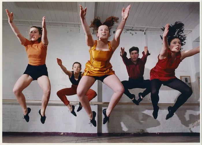 Footnote Dance Company dancers rehearsing Vinyl Oven, choreographed by Michael Parmenter - Photograph taken by John Nicholson