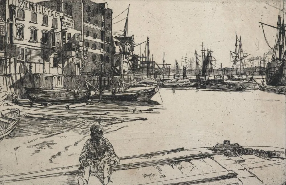 Eagle Wharf (Tyzac, Whiteley & Co.). Plate 11 from Thames set